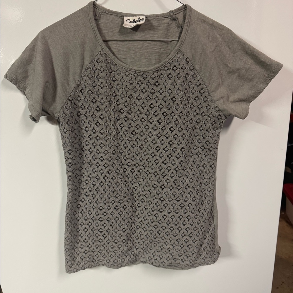 Cabela's Charcoal Diamond Print Women's Tee